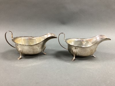 Lot 42 - A Pair of Hallmarked Silver Sauce Boats, EV,...