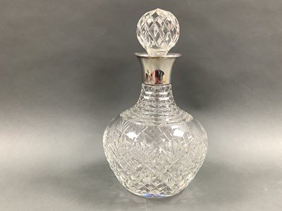 Lot 48 - A Hallmarked Silver Mounted Stoppered Decanter,...