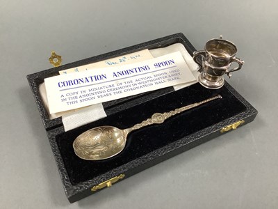 Lot 72 - A Hallmarked Silver Miniature 'Anointing'...