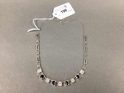 Lot 198 - An Art Deco Style Sapphire and Diamond Set...