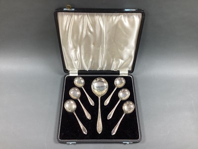 Lot 88 - A Matched Hallmarked Silver Dessert Spoon Set,...