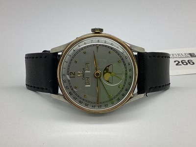 Lot 266 - Omega; A 1940's Cosmic Triple Date Calendar...