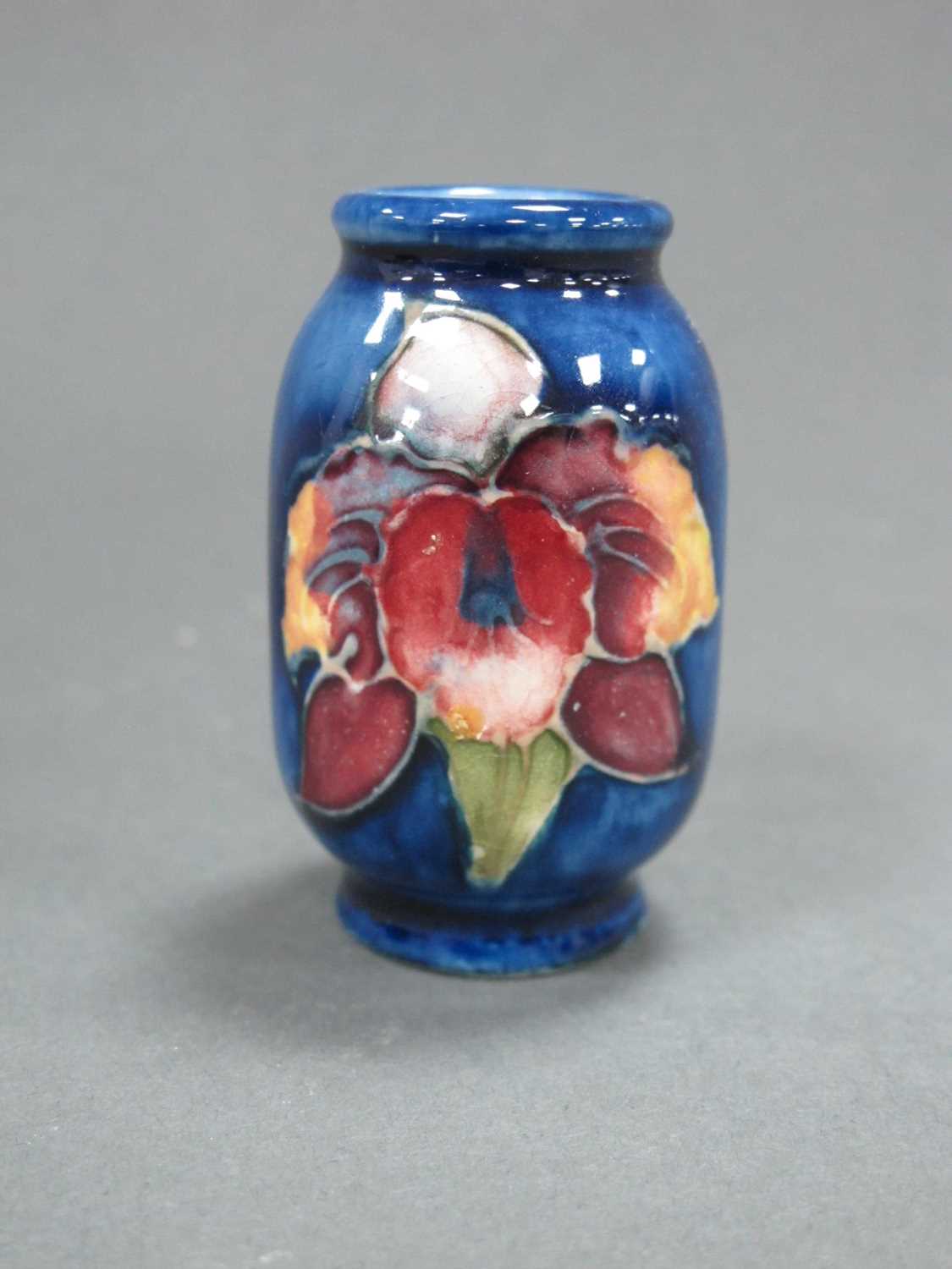 Lot 1061 - A Moorcroft Pottery Miniature Vase, of ovoid...