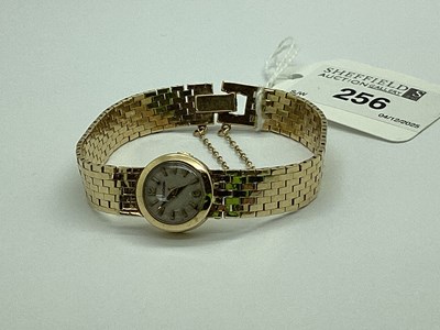 Lot 256 - Jaeger LeCoultre; A 9ct Gold Cased Ladies...