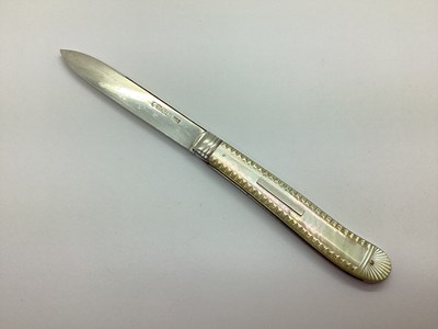 Lot 118 - A Victorian Hallmarked Silver and Mother of...