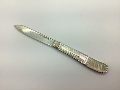 Lot 116 - A Victorian Hallmarked Silver and Mother of...