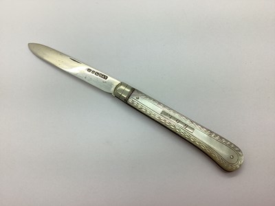 Lot 138 - A Victorian Hallmarked Silver and Mother of...