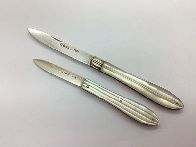 Lot 152 - A Victorian Hallmarked Silver and Mother of...