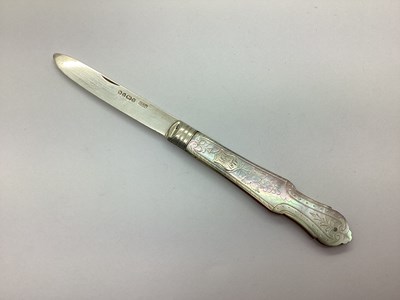 Lot 153 - A Victorian Hallmarked Silver and Mother of...