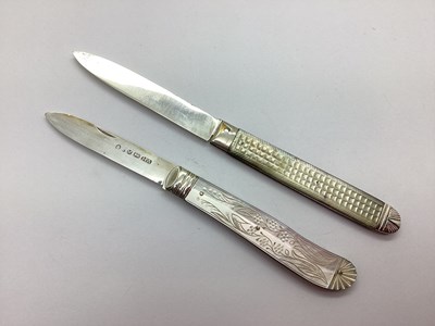 Lot 144 - A Georgian Hallmarked Silver and Mother of...