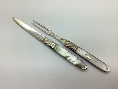 Lot 154 - A Georgian Part Hallmarked Silver and Mother...