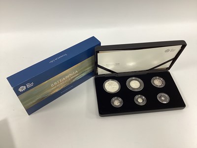 Lot 199A - 2020 Royal Mint Silver Proof Britannia Six...