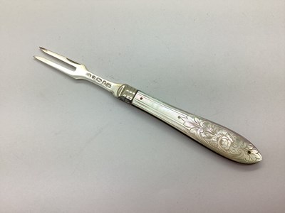 Lot 157 - A Victorian Hallmarked Silver and Mother of...