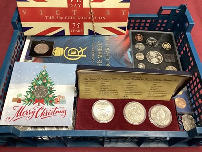 Lot 41A - Large Collection Of World Coinage, includes an...