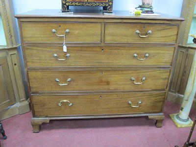 Lot 1583 - A Late XVIII Century Mahogany Chest of Drawers,...