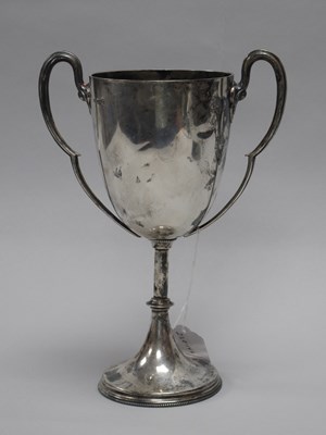 Lot 27 - A Hallmarked Silver Twin Handled Trophy Cup,...