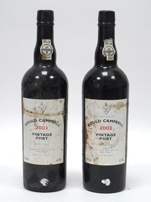Lot 1393 - Port - Two Bottles of Gould Campbell 2003...