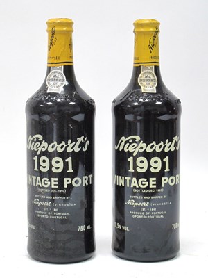 Lot 1398 - Port - Two Bottles of Niepoort's 1991 Vintage...
