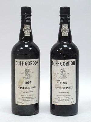 Lot 1399 - Port - Two Bottles of Duff Gordon 1994 Vintage...
