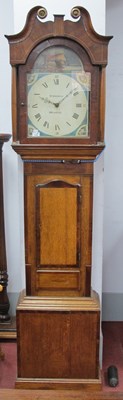 Lot 1478 - An Early XIX Century Oak and Mahogany Longcase...