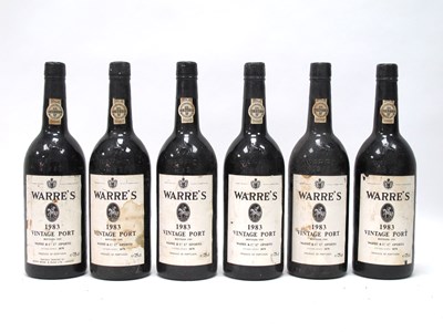 Lot 1411 - Port - Six Bottles of Warre's 1985 Vintage...