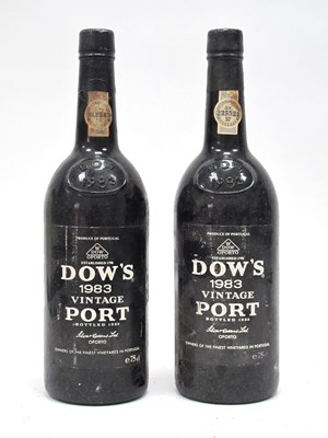 Lot 1427 - Port - Two Bottles of Dow's 1983 Vintage Port,...