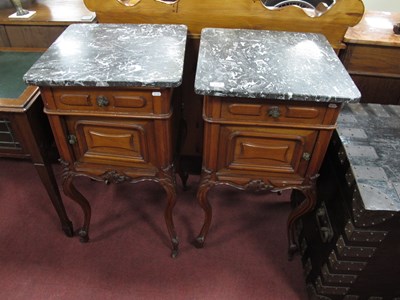 Lot 1521 - A Pair of XIX Century Continental Mahogany...