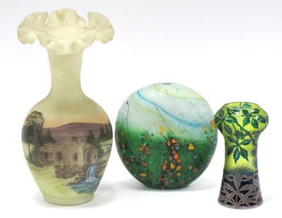 Lot 1011 - A French Cameo Glass Vase, of tapered form...