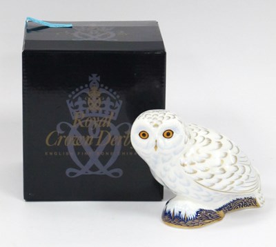 Lot 1094 - A Royal Crown Derby Porcelain Paperweight...