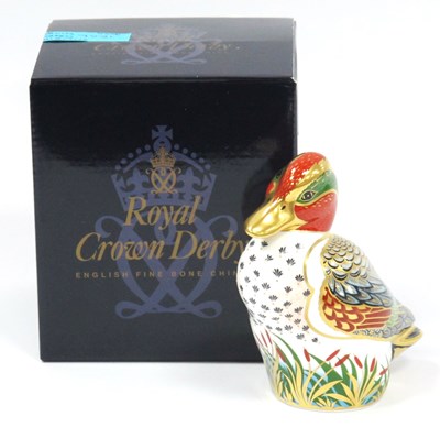 Lot 1096 - A Royal Crown Derby Porcelain Paperweight...