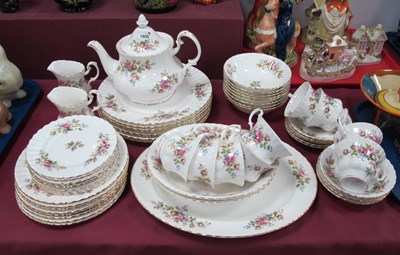 Lot 1035 - Royal Albert 'Moss Rose' Pattern Tea Ware,...