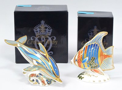 Lot 1106 - A Royal Crown Derby Porcelain Paperweight...