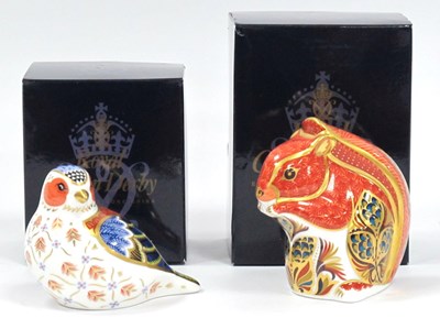 Lot 1108 - Two Royal Crown Derby Porcelain Paperweight...
