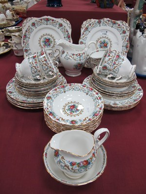 Lot 1102 - A Tuscan 'Orleans' Pattern Tea Service, of...