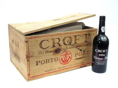 Lot 1415 - Port - Twelve Bottles of Croft 1985 Vintage...