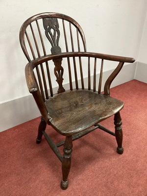 Lot 1584 - A XIX Century Yew Wood Windsor Chair, with...