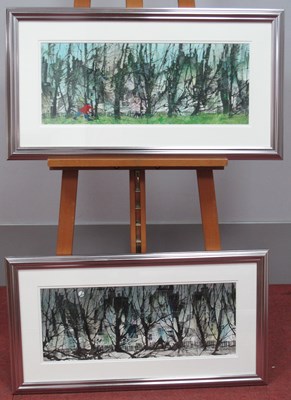 Lot 1203 - SUE HOWELLS (b.1948) *ARR 
'A Walk in the Park'...