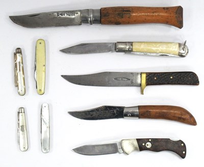 Lot 1302 - A Brookes and Rookes Sheffield Hunting Knife,...