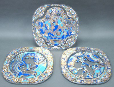 Lot 1012 - Bjorn Wiinblad for Rosenthal: Three Glass...