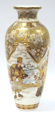 Lot 1122 - A Late XIX Century Japanese Satsuma Pottery...