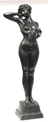 Lot 1252 - A Late XX Century Bronzed Model of a Nude Lady,...