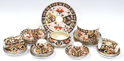 Lot 1052 - A Royal Crown Derby Porcelain Part Tea Service,...