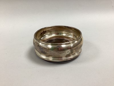 Lot 106 - A Modern Hallmarked Silver Bottle Coaster,...