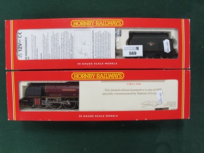 Lot 569 - Two Hornby 'OO' Gauge/4mm 4-6-2 Steam...