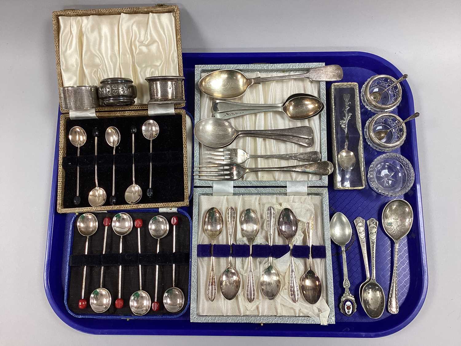 Lot 22 - Art Deco Style Hallmarked Silver and Other...