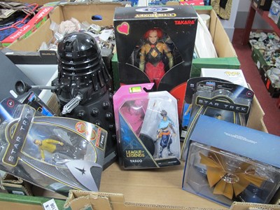 Lot 1107 - Star Trek boxed figures and ship including...