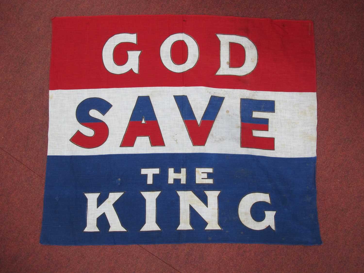 Lot 1458 - A King George VI Coronation Flag 'God Save The...