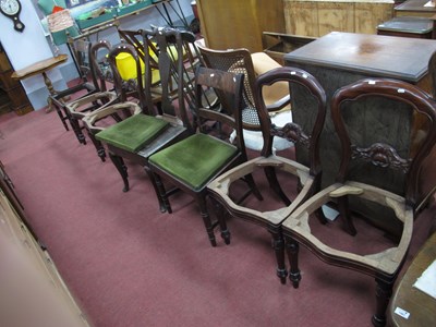 Lot 1562 - Set of Four XIX Century Style Hardwood Chairs,...