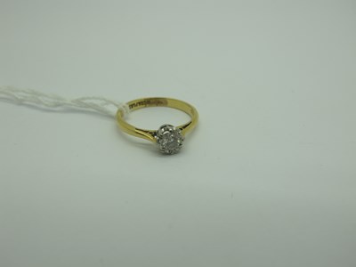 Lot 349 - An Illusion Set Single Stone Diamond Ring,...