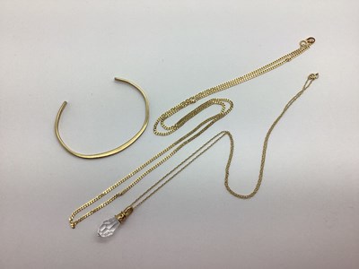 Lot 219 - A 9ct Gold Curb Link Chain, together with a...